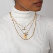 Go Bold in Braille Initial Necklace