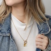Go Bold in Braille Initial Necklace