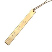 Unforgettable Memories Braille Necklace