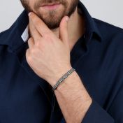 Black and White Cord Bracelet for Men