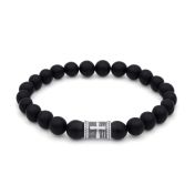 Black Onyx Cross Men Bracelet 