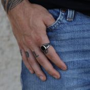 Blackbeard's Lost Men Ring - Sterling Silver