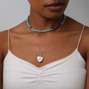 Heart of Pearl Necklace - Sterling Silver