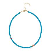 Deep Blue Hematite Necklace