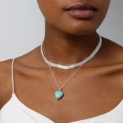 Turquoise Harmony Necklace [Sterling Silver]