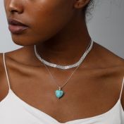 Turquoise Harmony Necklace [Sterling Silver]