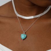 Turquoise Harmony Necklace [Sterling Silver]