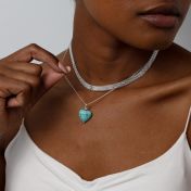 Turquoise Harmony Necklace [Sterling Silver]