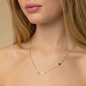 Signature Name Necklace with Nano Bible [18K Gold Vermeil]