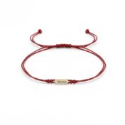 My Story Diamond Name Bracelet - Red [14 Karat Gold]