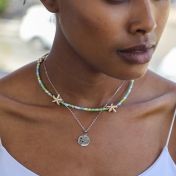 Tropical Howlite Star Necklace