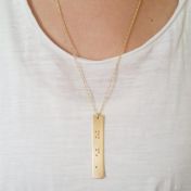 The Rule of 3 Braille Necklace