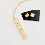 The Rule of 3 Braille Necklace
