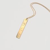 The Rule of 3 Braille Necklace