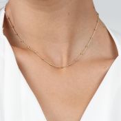 Connected Chain Necklace [18K Gold Plated]