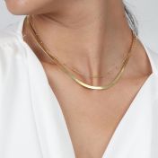 Connected Chain Necklace [18K Gold Plated]