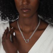 Cara Curb Chain Necklace [Sterling Silver]