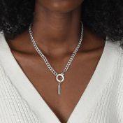 Cara Curb Chain Necklace [Sterling Silver]