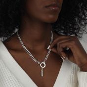 Cara Curb Chain Necklace [Sterling Silver]