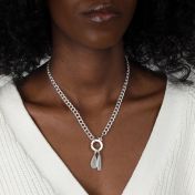 Cara Curb Chain Necklace [Sterling Silver]