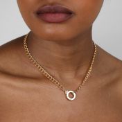 Cara Curb Chain Necklace [18K Gold Plated]