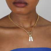 Cara Curb Chain Necklace [18K Gold Plated]