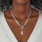 Cara Herringbone Necklace [Sterling Silver]
