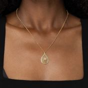 Cherished Spot Map Necklace [14 Karat Gold]