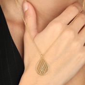 Cherished Spot Map Necklace [14 Karat Gold]