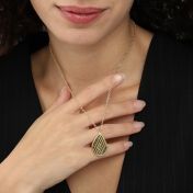 Cherished Spot Silhouette Map Necklace [18K Gold Plated]