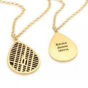 Cherished Spot Silhouette Map Necklace [18K Gold Plated]