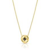 Blessed Halo Name Necklace with Nano Bible [18K Gold Vermeil]