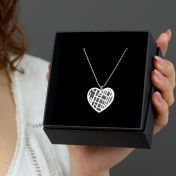 Heart Silhouette Map Necklace [18K Gold Plated]