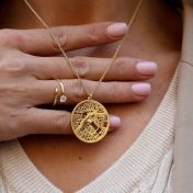 Precious Spot Map Necklace [14 Karat Gold]