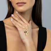 Cross Necklace with Nano Bible [18K Gold Plated]