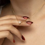 Crystal Bloom Necklace [Gold Plated]