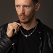 Crystal Cross Cuban Link Chain with Names