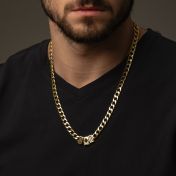 Personalized Cuban Chain with Nano Bible [18K Gold Plated]