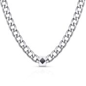 Cuban Link Chain with Nano Bible for Men – 8mm