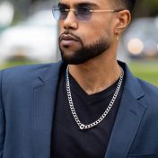 Cuban Link Chain with Nano Bible for Men – 8mm