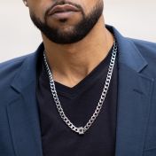 Cuban Link Chain with Nano Bible for Men – 8mm