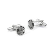 Navigator's Map Eclipse Cufflinks [Sterling Silver]