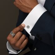 Navigator's Map Etched Cufflinks [Sterling Silver]