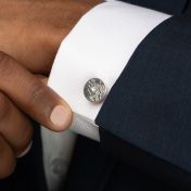 Navigator's Map Etched Cufflinks [Sterling Silver]