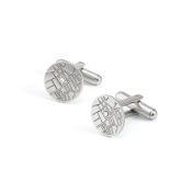 Navigator's Map Etched Cufflinks [Sterling Silver]