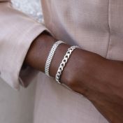 Herringbone Bracelet - Sterling Silver