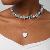 Heart of Pearl Necklace - Sterling Silver