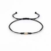 Diamond Constellation Bracelet - Black [14 Karat Gold]