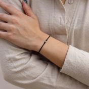 Diamond Constellation Bracelet - Black [14 Karat Gold]