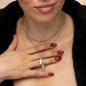 Duo Cross Harmony Necklace [Gold Plated]